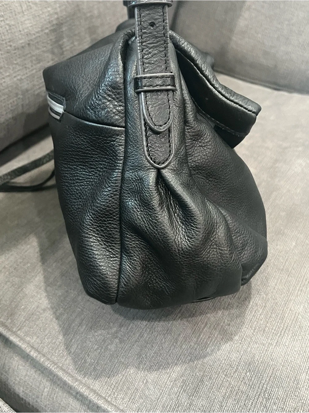 Aimee Kestenberg Hobo Pebbled Black Leather